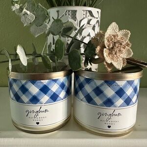 Bath & Body Works Gingham Scented Candle Bundle